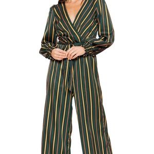 NWOT Striped wide leg jumpsuit